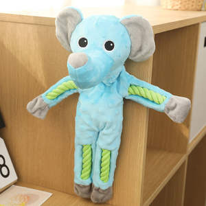 Juguete de peluche <span class=keywords><strong>para</strong></span> mascotas en forma de mono de rana de moda único, juguetes de cuerda interactivos suaves y duraderos <span class=keywords><strong>para</strong></span> perros, juguete chirriante divertido <span class=keywords><strong>para</strong></span> mascotas - Product Image 4