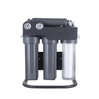 Sistema de Ósmosis Inversa de 5 Etapas, Filtro de Agua Potable Debajo del Fregadero, Fácil de Instalar, con Doble Manómetro y Autolimpieza