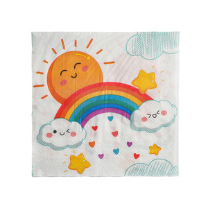 Printed Weather Theme Party Napkins 330mm 20 <b>Sheets</b> Disposable Paper Napkins For Party Decorations - Product Image 5