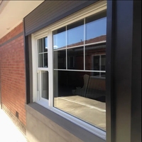 Ventanas Corredizas y Abatibles de PVC a Medida con Rejillas, Ventanas de Doble Acristalamiento Impermeables e Insonorizadas