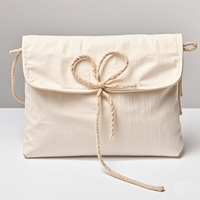Vente en gros de sac à rabat en coton recyclable personnalisé sac à poussière sacs d'enveloppe d'emballage de vêtements