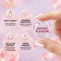 Gel raffermissant intime 2 ml - Effet tenseur instantané, formule douce à base de plantes, emballage portable à usage unique