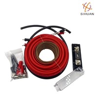 Özel Oto Stereo Amfi Subwoofer Kablosu CCA 0 Gauge Araç Ses Sistemi Amfi Montaj Kablolama Kiti 0 Gauge Amfi Kablolama Kiti 5M