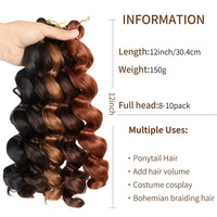 Extensions de tresses au crochet, cheveux pré-étirés, Expression Curly, cheveux synthétiques bouclés à la française pour tressage au crochet