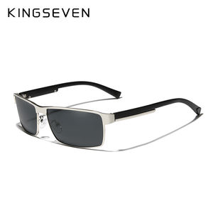KINGSEVEN Stainless Steel Frame Polarized UV400 Sun Glasses Men's Eyewear Shades 7756 with <strong>TAC</strong> Lenses Designed for Men - Product Image 4