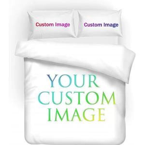 Ensemble de literie personnalisé imprimé en 3D, 100% microfibre de polyester, housse de couette, taies d'oreiller, taille double, pleine, queen, king, 300 fils - Product Image 3