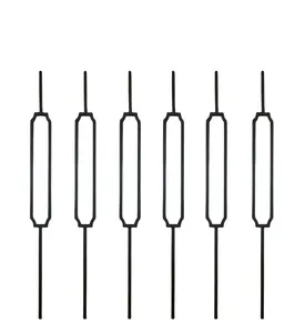 New Design 1/2" 44"length solid iron Stair Rectangle Balusters solid Iron Balusters solid Wrought Iron Metal Stair Spindle