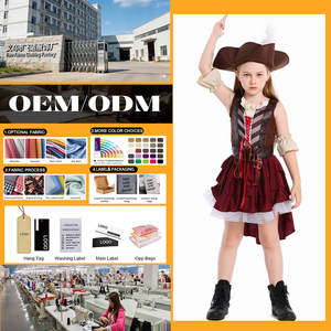 Fantasia de Pirata Elizabeth para Carnaval e Halloween, Traje de Caçadora, Capitão, Vestido de Personagem de Filme para Meninas - Product Image 6