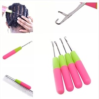 Strumento per Capelli all'Uncinetto, Uncinetto in Plastica per Extension e Dreadlocks