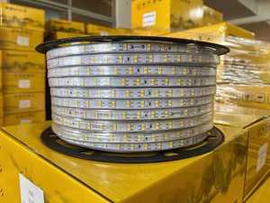 Điện áp cao 2835 không thấm nước <span class=keywords><strong>LED</strong></span> Strip ánh sáng 220V 120LEDs/M 100m <span class=keywords><strong>LED</strong></span> Strip PVC cơ thể IP68 Wifi - Product Image 2