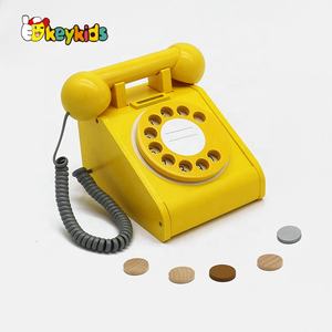 बच्चों सिमुलेशन खिलौना लकड़ी के खेलने के साथ टेलीफोन सूअर का बच्चा bannk W10D454 - Product Image 2