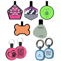 Großhandel: Kundenspezifische Metall-Hundemarke – Süßes Rosa, Verlustsicher, QR-Code, NFC-Haustiermarken