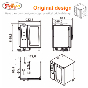 فرن تجاري متعدد الوظائف 10 طبقات تنظيف أوتوماتيكي شامل حراري - Product Image 6
