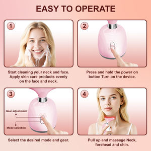 Nuevo Masajeador Facial y de Cuello con 4 Modos, Luz de 7 Colores, Vibración Cálida, Dispositivo de Lifting Facial, Masajeador de Belleza Adecuado para Mujeres - Product Image 6