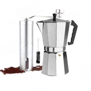 Kastovetop — machine <span class=keywords><strong>à</strong></span> <span class=keywords><strong>café</strong></span> expresso en aluminium, marmite <span class=keywords><strong>à</strong></span> <span class=keywords><strong>café</strong></span> expresso <span class=keywords><strong>italienne</strong></span> avec ensemble de meuleuse <span class=keywords><strong>manuel</strong></span> - Product Image 1