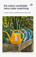Arrosoir en plastique durable extra large de 4 L avec bec long pour l'utilisation domestique et le jardinage, idéal pour la plantation de fleurs et de légumes
