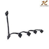 Cable SATA DIY de 4 Pines IDE Molex 1 a 5, Divisor SATA de 15 Pines, Cable de Alimentación para Disco Duro, 18AWG, Marca Holly