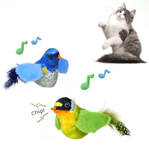 Lifelike Flapping <strong>Bird</strong> Cat Plush Toy Cat Accessories Toys Electric Simulation <strong>Birds</strong> Chirping Teaser Toy Steel Wire - Product Image 1