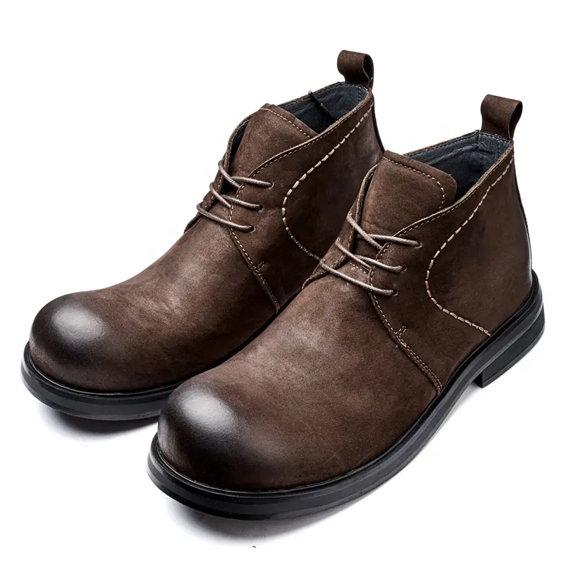 Botas Chelsea Bota masculina de borracha marrom couro genuíno feito à mão estilo clássico novo design confortável