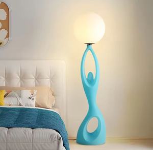 Lámpara de Pie de Diseño de Lujo, Moderna, de Resina, Decorativa, con Base E27, Bombillas Halógenas de 2700K, Fácil Instalación, para Uso en Hoteles y Salas de Estar - Product Image 3