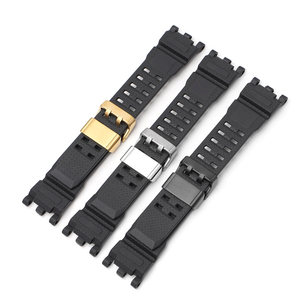 เปลี่ยนสายนาฬิกาเรซินธรรมชาติสําหรับ <span class=keywords><strong>Casio</strong></span> GWG-<span class=keywords><strong>2000</strong></span> GWG-2040 GWG2000 ยาง TPU ผู้ชายนาฬิกาสีดํา - Product Image 5