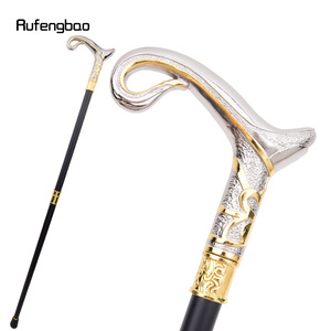 Canne de marche Rufengbao 92 cm en acier carbone, style britannique, design luxueux et tendance pour hommes - Product Image 1