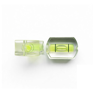 Niveau à bulle 33x22x14mm, outil de nivellement rond plat solide sculpté avec liquide vert pour la mesure de précision DIY - Product Image 3