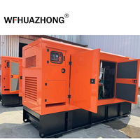 Groupe électrogène diesel silencieux double 50/60Hz 120kW 150kW 160kW 180kW 200kW avec réservoir de carburant, alimenté par Weichai, AVR, alternateur Stanford