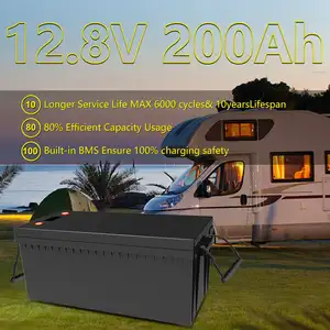 12V 24 Volt Lithium Ion Zonne-Energie Batterij Opslagsystemen 48V 100ah Lithium Batterij 400ah 200ah 120ah 100ah Lifepo4 Batterij