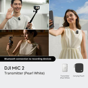 Micro sans fil Bluetooth original pour émetteur Mic 2 uniquement, 14H de mémoire, portée de 250m, compact, large compatibilité, pour créateurs de contenu - Product Image 4
