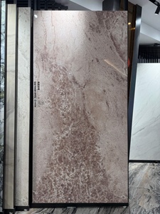 Carrelage en porcelaine de grand format couleur céramique dorée 3200*1600 Pierre frittée pour le plancher du hall du salon - Product Image 3