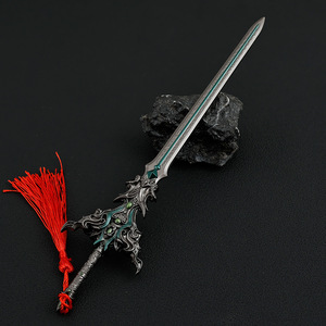 The Global Hot Halloween Gift Retro All-Metal Craft 22cm <span class=keywords><strong>Reencarnación</strong></span> Espada Llavero Decoración del hogar - Product Image 5