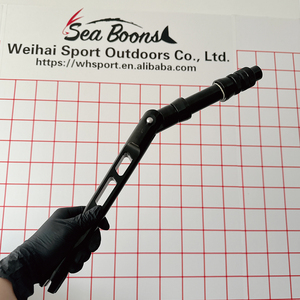 BARU Heavy Duty 2 #   4 #   Big Game Dapat Menyesuaikan Teknologi Empat Sudut Batang Alu Butt Bend Straight untuk Joran Trolling - Product Image 3