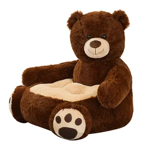 stuffed plush bear shaped sofa chair cushion animal toys for children gifts