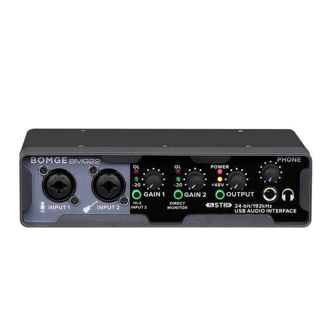 BMG22 Usb Mic and Audio Interface Sound Card Audio Mixer