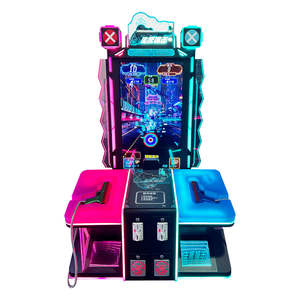 Máquina de disparos operada con monedas, equipo de juego de disparos para arcade, juego interactivo de disparos con monedas, juego de disparos para arcade para dos jugadores - Product Image 2