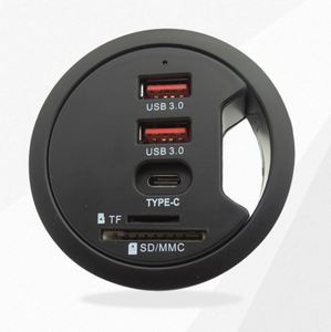 <span class=keywords><strong>Hub</strong></span> <span class=keywords><strong>USB</strong></span> 3.0 để bàn 60mm 3 cổng, bộ chuyển đổi TF/SD MCC cho máy tính để bàn, bộ chia <span class=keywords><strong>USB</strong></span> 3.0 gắn bàn với cổng sạc nhanh <span class=keywords><strong>USB</strong></span>-C - Product Image 3