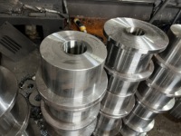Rouleaux de poulie forgés de grande taille, capacité 60 tonnes, roue en acier de 1000 mm avec cadre mobile et fixe, moulé, marque CH
