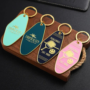 Biểu Tượng Tùy Chỉnh Sang Trọng Kim Loại Mềm Men Khách Sạn Keychain Cá Nhân Số Phòng Cổ Điển Kim Loại Móc Khóa Motel Phòng Móc Chìa Khóa - Product Image 6