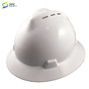 Mũ Cứng Bảo Vệ Đầu Xây Dựng Công Nghiệp An Ninh Ansi Bằng Nhựa Hình Chữ V Mũ Bảo Hiểm An Toàn Toàn Vành Có Lỗ Bịt Tai - Product Image 3