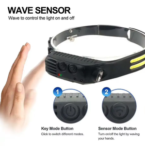 <span class=keywords><strong>Lampe</strong></span> frontale <span class=keywords><strong>à</strong></span> détection infrarouge COB LED <span class=keywords><strong>rechargeable</strong></span> par USB 18650, <span class=keywords><strong>lampe</strong></span> frontale <span class=keywords><strong>à</strong></span> induction pour la course <span class=keywords><strong>à</strong></span> pied, la pêche, la détection de mouvement, <span class=keywords><strong>lampe</strong></span> torche - Product Image 4