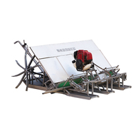 Transplanteurs de riz pour rizières compactes TNS à 4 et 6 rangs, à essence, guidés à la main, pour la plantation et le repiquage de semis