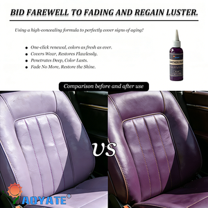 Peinture professionnelle pour cuir violet 60 ml pour meubles, intérieurs de voitures, chaussures, sacs, réparation et retouche - Product Image 4