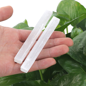 หินเซเลไนต์ธรรมชาติแท่งสีขาวสำหรับบำบัดและตกแต่ง ขายส่ง - Product Image 5
