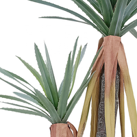 Hot Sale New Highly Simulation Arts 120cm 4ft Natural Touch Tropische Wüste Künstliche Bonsai Baum Künstliche Aloe Vera Pflanze