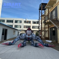 Ballon gonflable personnalisé en forme d'araignée de fer pour décorations d'Halloween, monstre gonflable à jambes spéciales pour pelouse