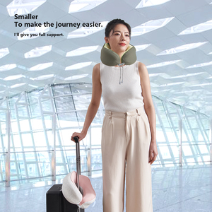 Style européen Canapé luxueux Oreiller cervical de haute qualité Oreiller de voyage polyvalent Oreiller cervical en forme de U pour le camping en avion - Product Image 2