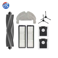 Cocok untuk (Dreame F10 Plus / D10 Plus Gen 2 RLD32GD) Sikat Samping Utama, Filter Hepa, Kain Pel, Kantong Debu, Suku Cadang Robot Penyedot Debu