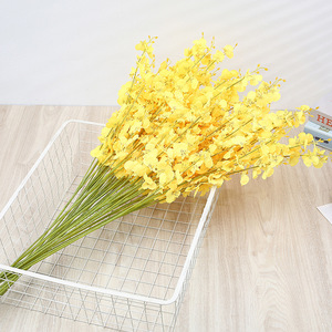 Timo <b>Artificial</b> <b>Flowers</b> Dancing Orchid Yellow Silk <b>Flower</b> Oncidium Home Decor Floral Arrangement Photography Props - Product Image 1