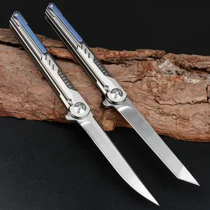 Juego de Cuchillos Plegables GETWICK CT-4 de Titanio para Camping y Caza, Hoja de Acero M390, Herramienta Multifunción Fácil de Transportar, Regalo - Product Image 3